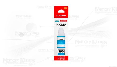Botella de TINTA CANON GI-190 Cyan 70ml.