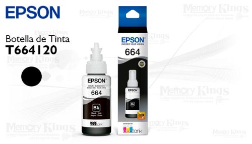 Botella de TINTA EPSON 664 Black 70ml