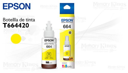 Botella de TINTA EPSON 664 Yellow 70ml