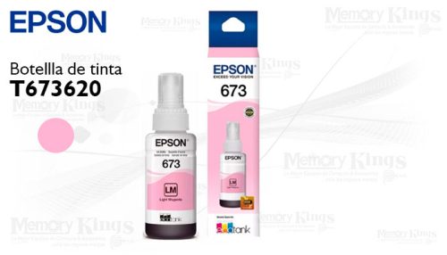 Botella de TINTA EPSON 673 Magenta Claro 70ml