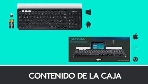 TECLADO LOGITECH K780 MULTI DEVICE BLACK Bluetooth&Wireless