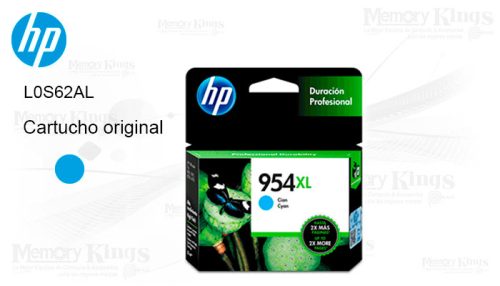 Cartucho de Tinta HP 954XL Cian Original 1600pag.
