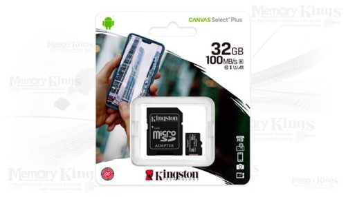 MEMORIA micro SD 32GB KINGSTON CANVAS SELECT PLUS