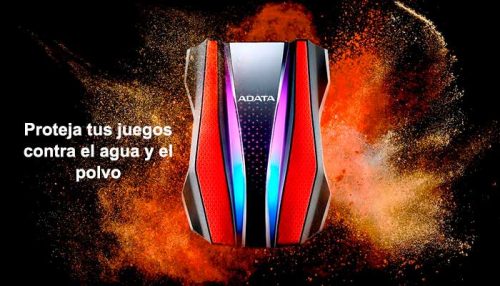 DISCO DURO USB 2TB ADATA HD770G RGB RED