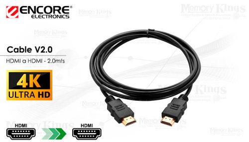 CABLE HDMI a HDMI 2.0mts ENCORE ENCA-HC V2.0 4K