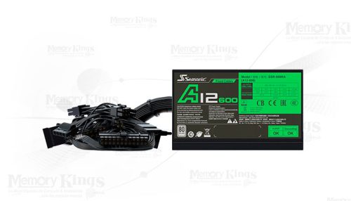 FUENTE 600W 80plus WHITE SEASONIC A12-600