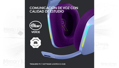AURICULAR Gaming LOGITECH G733 RGB PURPLEWireless