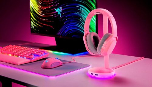 SOPORTE AURICULAR RAZER Station V2 RGB +HUB QUARTZ