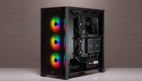 CASE Mid Tower CORSAIR iCUE 4000X RGB BLACK