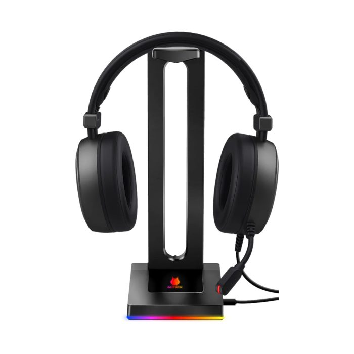 Soporte Auricular Antryx HS-71 RGB para Gamers - Diseño Ergonómico y Iluminación Personalizable