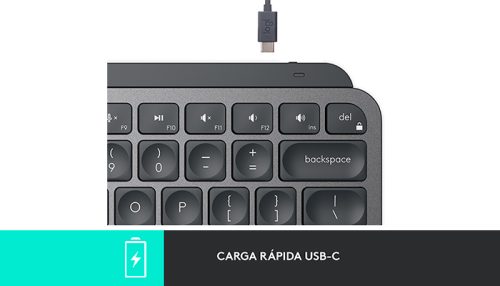 TECLADO LOGITECH MX KEYS MINI MULTI DEVICE BLACK Bluetooth