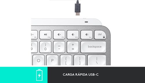 TECLADO LOGITECH MX KEYS MINI MULTI DEVICE WHITE Bluetooth