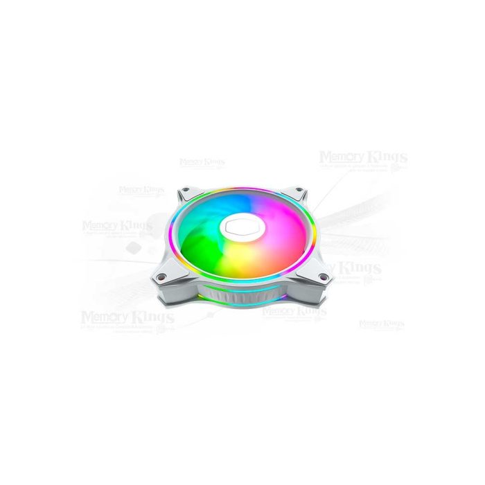 Ventilador 120mm Cooler Master MF120 Halo 3 en 1 con Control Blanco - Rendimiento Silencioso y Eficiente