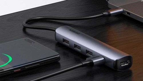 HUB USB-C 4pt-USB 3.0|1pt-HDMI UGREEN CM417