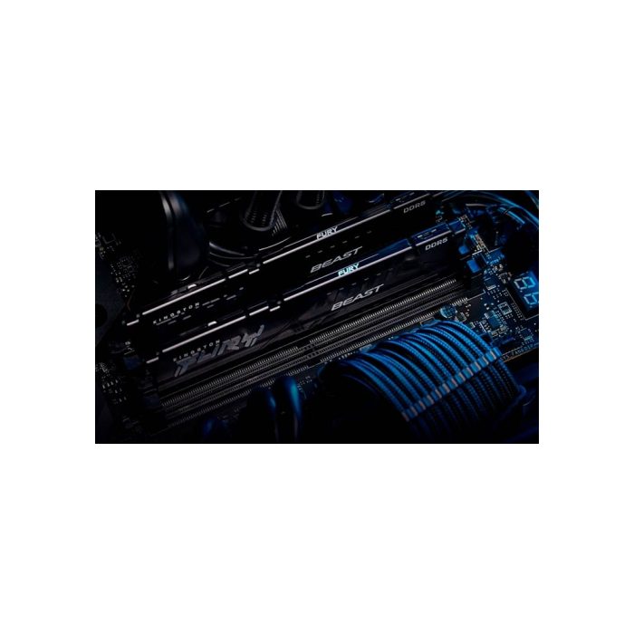 Memoria DDR5 Fury Beast 8GB 6000MHz CL40 - Alto Rendimiento en Color Negro
