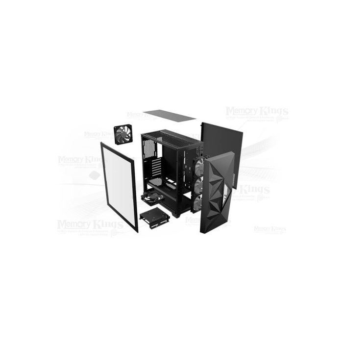 Case Mid Tower Antec DF800 Flux en negro con excelente flujo de aire y diseño elegante