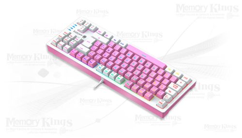 TECLADO Gaming ANTRYX MK-840 MECANICO TKL SW RED RGB PINK