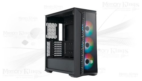 CASE COOLER MASTER MASTERBOX MB520 ARGB BLACK C/VENTANA TRANSP. ACERO