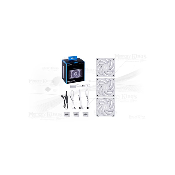 Ventilador Lian Li P28 120mm 3 en 1 con iluminación blanca - Rendimiento óptimo y diseño elegante