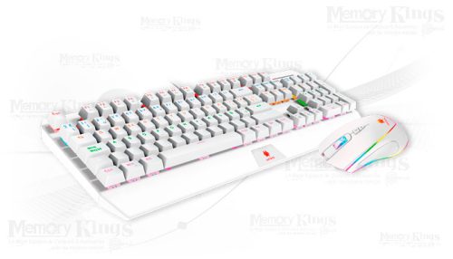 TECLADO+MOUSE Gaming ANTRYX GC-5100 MECANICO SW PURPLE RGB WHITE