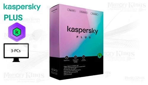 ANTIVIRUS KASPERSKY PLUS 3PCs Caja