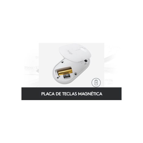 MOUSE LOGITECH PEBBLE M350S WHITE Bluetooth