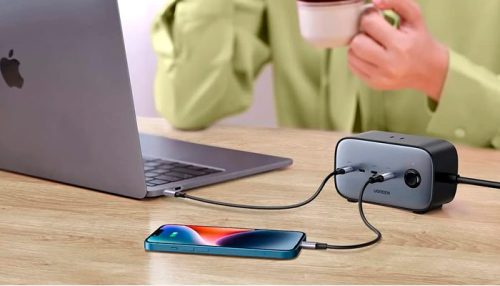 CARGADOR DE PARED 5pt-USB-C 1pt-USB UGREEN CD270(100W)