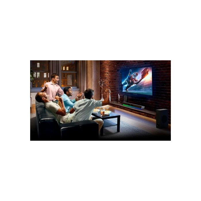 Parlante Creative Katana V2X 5.1 Virtual 90W, RGB, Bluetooth, HDMI ARC, USB-C - Color Negro