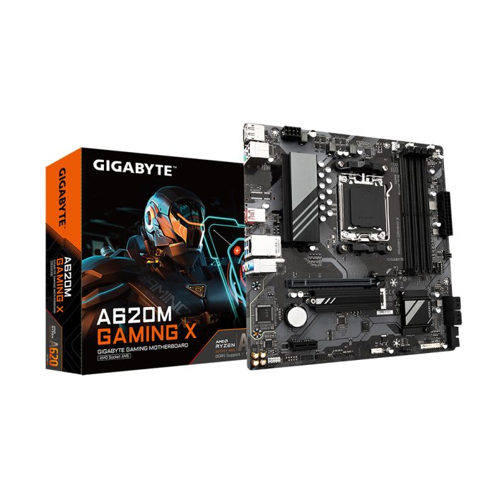 Placa base Gigabyte A620M Gaming X D5 mATX para PCs, ideal para gamers y gran rendimiento