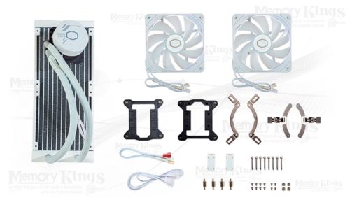 COOLER CPU Liquid 240 COOLER MASTER ML240L CORE ARGB WHITE
