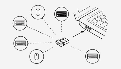 RECEPTOR Wireless LOGITECH Logi Bolt USB