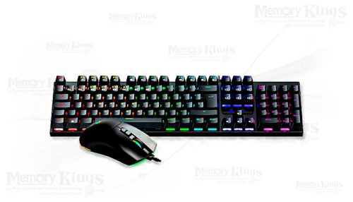TECLADO+MOUSE Gaming ANTRYX GC-3100 MECANICO SW BLUE RGB BLACK