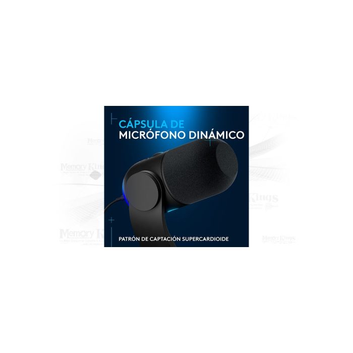 Micrófono Yeti GX de Logitech - Calidad de sonido superior, diseño elegante y conectividad USB