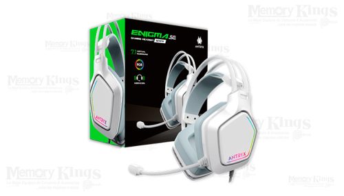 AURICULAR Gaming ANTRYX ENIGMA SE 7.1 VIBRATION RGB USB WHITE