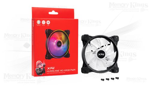 COOLER CASE 140MM XPG HURRICANE 140 ARGB BLACK