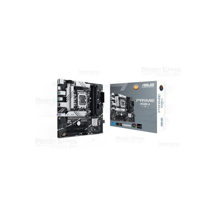 Asus Prime B760M-A Motherboard Micro ATX LGA1700, Chipset Intel B760, Ideal para Gaming y Rendimiento