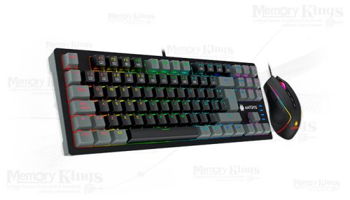 TECLADO+MOUSE Gaming ANTRYX GC-5500 MECANICO TKL SWITH RED ARGB