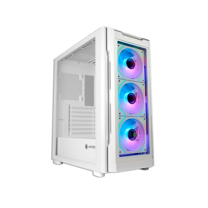 Caja Mid Tower ANTRYX RX 560 ARGB Blanca con Iluminación RGB y Gran Ventilación