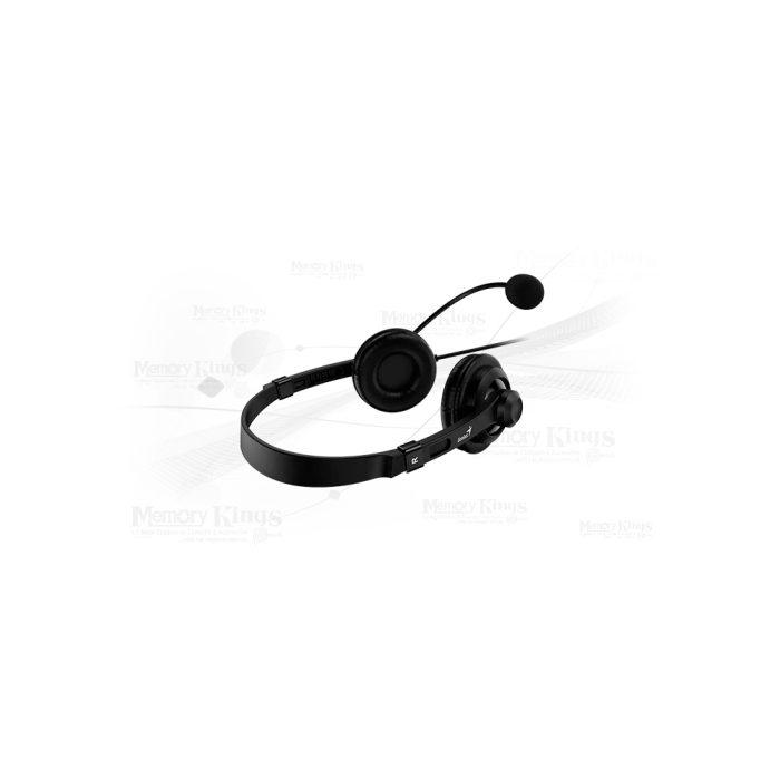 Audífonos Genius HS-230U USB-C con micrófono, color negro, sonido claro y conexión rápida