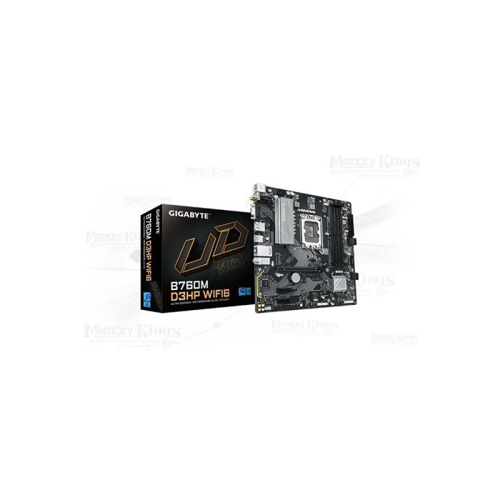 Placa base Gigabyte B760M D3Hp con WiFi 6, Chipset Intel B760, LGA 1700, Micro ATX - Rendimiento superior