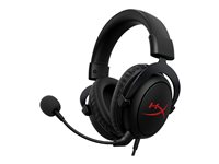 HyperX Cloud Core - Auricular - tamaño completo - cableado - USB, conector de 3,5 mm - negro
