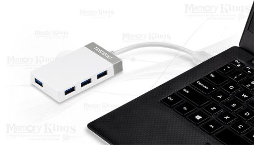 HUB USB 4pt TRENDNET TU3-H4E PC y MAC