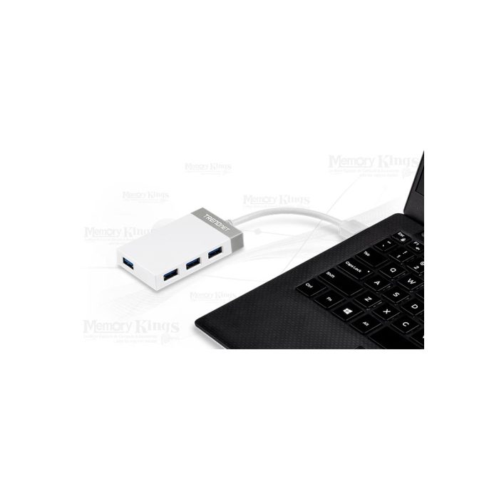 Hub USB Trendnet TU3-H4E de 4 Puertos para PC y Mac - Conectividad Rápida y Eficiente