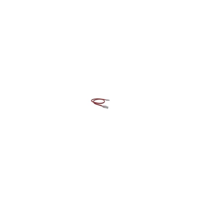 Cable patch UTP 3m Furukawa Gigalan Cat.6 LSZH, negro y rojo, alta velocidad y seguridad