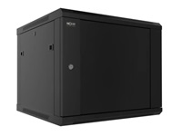 Nexxt Solutions Infrastructure - Wall mount enclosure - SPCC steel / Tempered glass - Black / RAL 9005