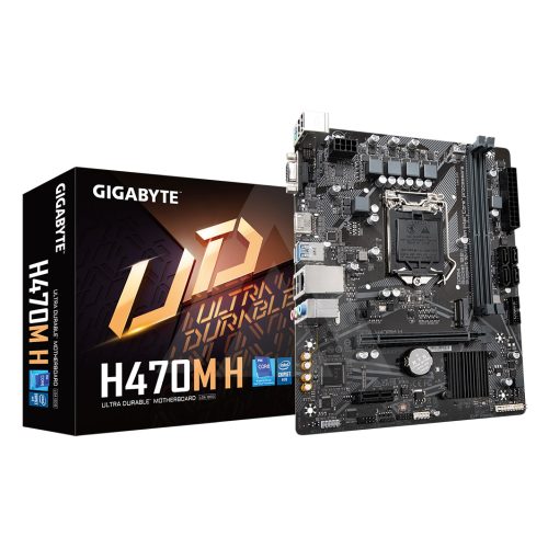 MB GIGABYTE H470M H 2 DDR4 32 GB 2933 MHZ PCI EXPRESS HDMI DVI M-ATX