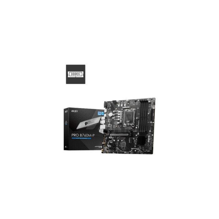 Placa base MSI PRO B760M-P MATX DDR5 6800 MHz con HDMI y DisplayPort para alto rendimiento
