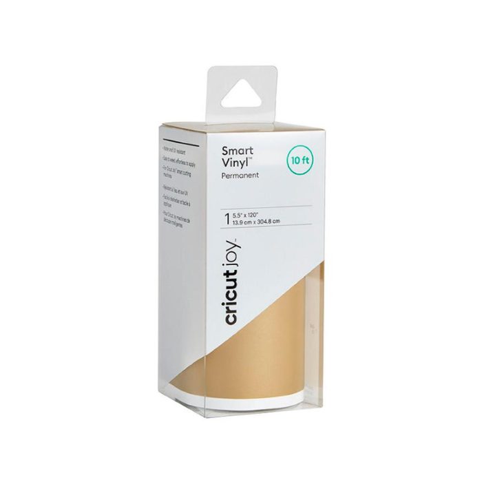 Cricut | Vinilo Permanente Smart | Color Dorado | Rollo de Mejor Valor 13.9cm x 3m