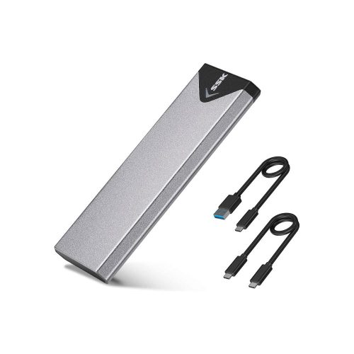 Enclosure para SSD M.2 NVMe (PCIe) / SATA, admite tamaños 2242/2260/2280, USB-C 3.2 Gen 2