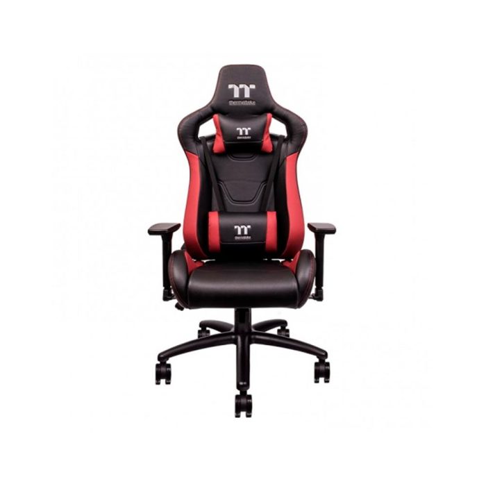 Thermaltake - Silla para juegos U Fit, Color Negro / Rojo.